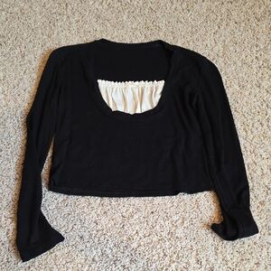 Black Long Sleeve Women's Top
